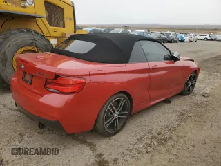 2018 BMW 2 Series M240i with VIN WBA2N1C50JVC28060, listed as a Copart auction lot 79338914 with 40,370 mi miles and Salvage Title. Bid and sale history available at carsss.com. Image 3.
