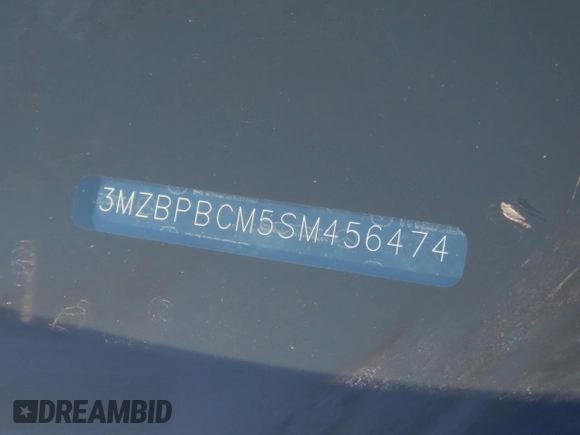 2025 Mazda 3 S Carbon Edition with VIN 3MZBPBCM5SM456474, listed as a Copart auction lot 47440055 with 3,617 mi miles and Clean Title. Bid and sale history available at DreamBid. Image 10.