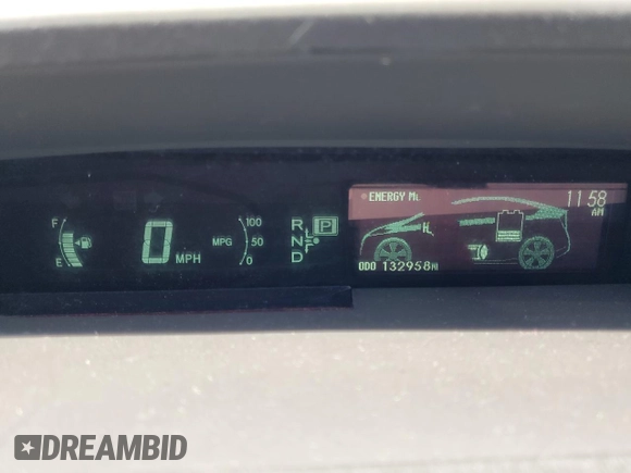 2010 Toyota Prius II with VIN JTDKN3DU5A0159753, listed as a Copart auction lot 50806824 with 132,958 mi miles and Salvage Title. Bid and sale history available at carsss.com. Image 9.