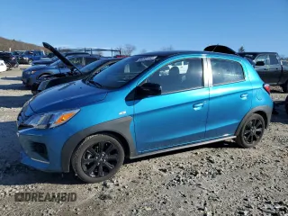 2024 Mitsubishi Mirage Black Edition with VIN ML32AWHJ8RH003963, listed as a Copart auction lot 48293705 with 9,307 mi miles and Salvage title. Bid and sale history available at DreamBid. Image 1.