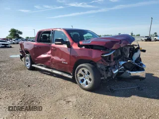 2021 Ram 1500 Lone Star with VIN 1C6RREFT8MN750399, listed as a Copart auction lot 55567365 with 56,367 mi miles and Salvage title. Bid and sale history available at DreamBid. Image 4.