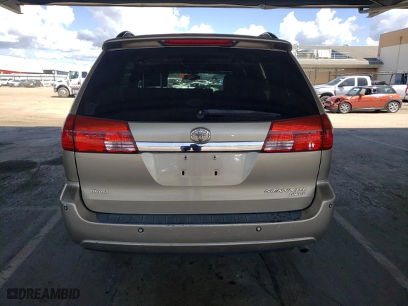 2004 Toyota Sienna XLE with VIN 5TDZA22C64S125370, listed as a Copart auction lot 51349845 with 142,060 mi miles and Salvage Title. Bid and sale history available at carsss.com. Image 6.