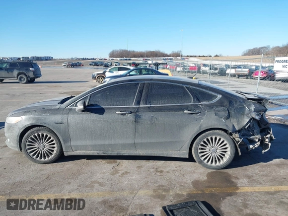 2014 Ford Fusion Titanium with VIN 3FA6P0K93ER293357, listed as a IAAI auction lot 41354955 with 176,130 mi miles. Bid and sale history available at carsss.com. Image 14.