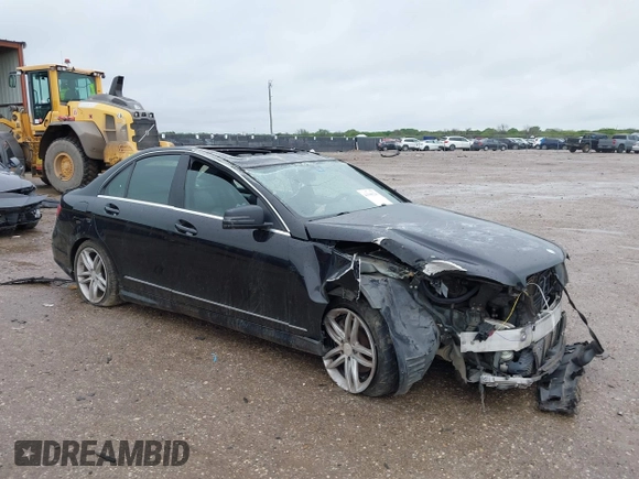2013 Mercedes-Benz C-Class C 250 Sport with VIN WDDGF4HB3DA783072, listed as a IAAI auction lot 41948220 with 1 mi miles. Bid and sale history available at carsss.com. Image 1.