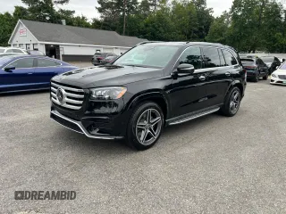 2025 Mercedes-Benz GLS 450 with VIN 4JGFF5KE7SB446633, listed as a Copart auction lot 63197175 with 16 mi miles and Clean title. Bid and sale history available at DreamBid. Image 1.