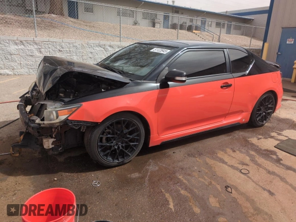 2015 Scion tC with VIN JTKJF5C77FJ008164, listed as a Copart auction lot 51123945 with 190,148 mi miles and Salvage Title. Bid and sale history available at carsss.com. Image 1.