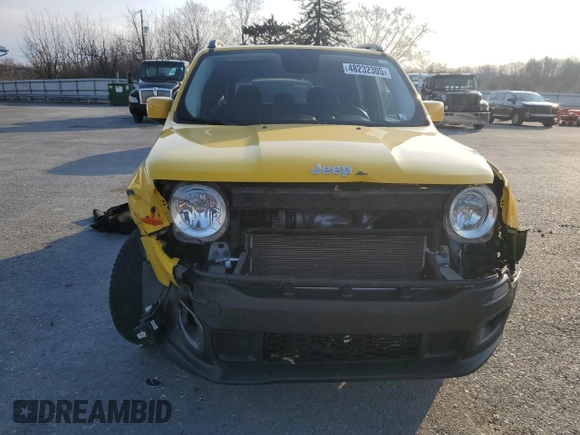 2017 Jeep Renegade Altitude with VIN ZACCJBBH0HPF86178, listed as a Copart auction lot 48232305 with 87,129 mi miles and Salvage title. Bid and sale history available at DreamBid. Image 5.