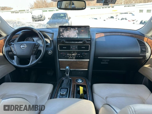 2023 Nissan Armada SL z VIN JN8AY2BA0P9401895, wystawiony jako Copart lot #46125965 z przebiegiem 60 906 mil mil oraz Czysty tytuł • Clean title. Historia ofert i sprzedaży dostępna na DreamBid. Obrazek 8.