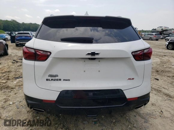 2019 Chevrolet Blazer RS with VIN 3GNKBJRS7KS640321, listed as a Copart auction lot 56576665 with 117,005 mi miles and Salvage title. Bid and sale history available at DreamBid. Image 6.