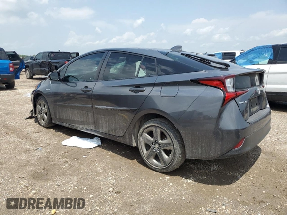 2020 Toyota Prius L Eco with VIN JTDKARFU7L3103696, listed as a Copart auction lot 54130735 with 22,774 mi miles and Salvage Title. Bid and sale history available at DreamBid. Image 2.