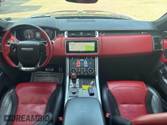 2018 Land Rover Range Rover Sport SVR with VIN SALWZ2SE7JA198973, listed as a IAAI auction lot 42021665 with 68,909 mi miles. Bid and sale history available at carsss.com. Image 6.
