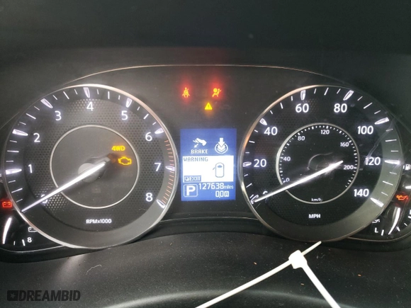 2017 Nissan Armada SV with VIN JN8AY2NC5H9506138, listed as a Copart auction lot 83483064 with 127,638 mi miles and Salvage Title. Bid and sale history available at carsss.com. Image 9.