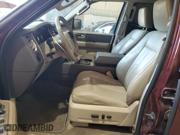 2010 Ford Expedition SSV with VIN 1FMJU1F54AEB72078, listed as a Copart auction lot 55285285 with 154,050 mi miles and Salvage title. Bid and sale history available at DreamBid. Image 7.