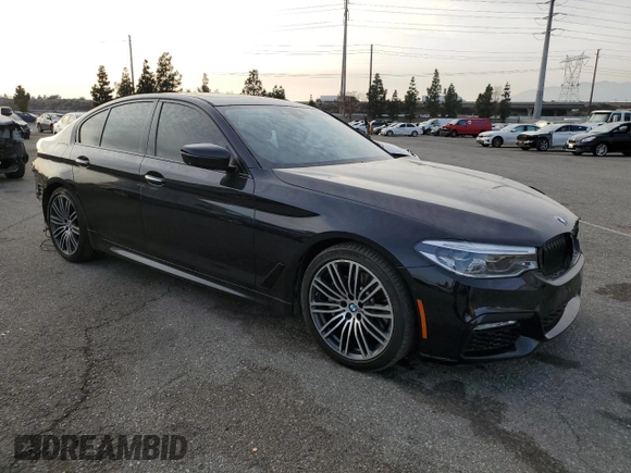 2018 BMW 5 Series 530i with VIN WBAJA5C59JG898206, listed as a Copart auction lot 43661015 with 75,243 mi miles and Salvage Title. Bid and sale history available at carsss.com. Image 4.