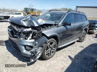 2017 Mercedes-Benz GLS 550 with VIN 4JGDF7DE4HA868230, listed as a Copart auction lot 45450814 with 64,840 mi miles and . Bid and sale history available at DreamBid. Image 1.