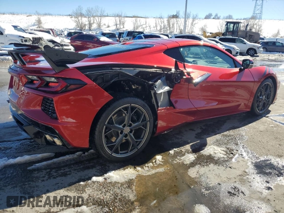 2022 Chevrolet Corvette 3LT z VIN 1G1YC2D48N5112678, wystawiony jako Copart lot #46190125 z przebiegiem 1 518 mil mil oraz Szkoda całkowita • Salvage title. Historia ofert i sprzedaży dostępna na DreamBid. Obrazek 3.