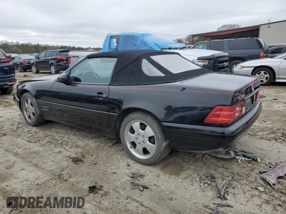 1999 Mercedes-Benz SL-Class with VIN WDBFA68F0XF184008, listed as a Copart auction lot 84998014 with 74,809 mi miles and Salvage Title. Bid and sale history available at carsss.com. Image 2.