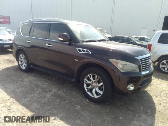 2014 Infiniti QX80 z VIN JN8AZ2NF5E9551616, wystawiony jako IAAI lot #41786999 z przebiegiem 207 905 mil mil oraz . Historia ofert i sprzedaży dostępna na DreamBid. Obrazek 1.