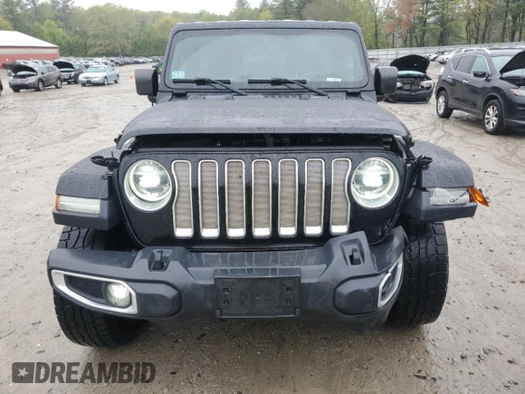2019 Jeep Wrangler Unlimited Sahara with VIN 1C4HJXEG9KW531423, listed as a Copart auction lot 55577875 with 62,825 mi miles and Non repairable. Bid and sale history available at DreamBid. Image 5.