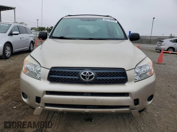 2007 Toyota RAV4 with VIN JTMZD33V376048555, listed as a Copart auction lot 58113724 with 96,740 mi miles and Salvage Title. Bid and sale history available at carsss.com. Image 5.