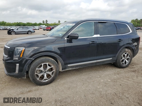 2020 Kia Telluride EX with VIN 5XYP34HC1LG047435, listed as a Copart auction lot 54211185 with Not provided miles and Salvage title. Bid and sale history available at DreamBid. Image 1.