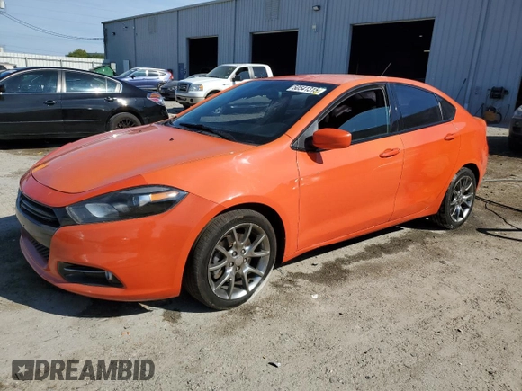 2015 Dodge Dart SXT with VIN 1C3CDFBBXFD237863, listed as a Copart auction lot 50541315 with 90,882 mi miles and Salvage Title. Bid and sale history available at carsss.com. Image 1.