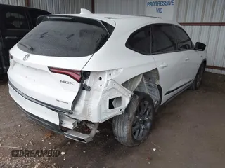 2023 Acura MDX w/A-Spec Package with VIN 5J8YE1H03PL011213, listed as a IAAI auction lot 41177239 with 22,575 mi miles. Bid and sale history available at carsss.com. Image 4.