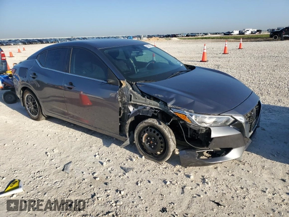 2021 Nissan Sentra S with VIN 3N1AB8BV4MY252676, listed as a Copart auction lot 51957735 with 91,864 mi miles and Salvage Title. Bid and sale history available at DreamBid. Image 4.