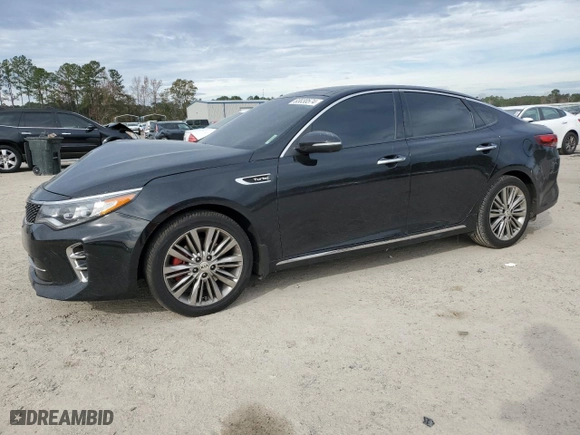 2017 Kia Optima SX Limited with VIN 5XXGV4L29HG151613, listed as a Copart auction lot 83030574 with 104,439 mi miles and Salvage Title. Bid and sale history available at carsss.com. Image 1.