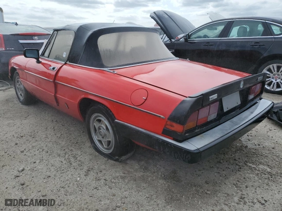 1984 Alfa Romeo Alfa Romeo Veloce with VIN ZARBA5414E1020264, listed as a Copart auction lot 75438954 with 0 mi miles and Non Repairable. Bid and sale history available at carsss.com. Image 2.