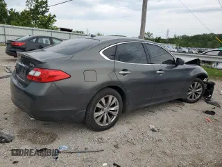 2012 Infiniti M37 with VIN JN1BY1AR2CM393522, listed as a Copart auction lot 65263404 with 123,266 mi miles and Non Repairable. Bid and sale history available at carsss.com. Image 3.