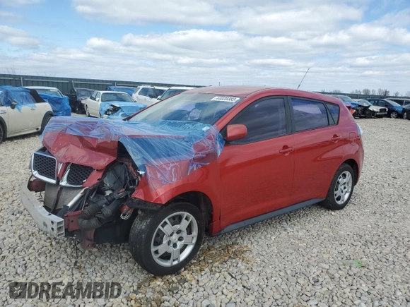 2009 Pontiac Vibe w/1SB with VIN 5Y2SP67049Z444536, listed as a Copart auction lot 44020383 with 0 mi miles and Non Repairable. Bid and sale history available at carsss.com. Image 1.