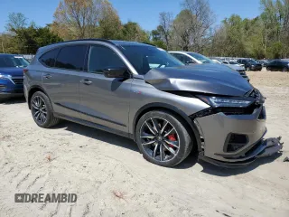 2024 Acura MDX Type S w/Advance Package with VIN 5J8YD8H82RL001387, listed as a Copart auction lot 53203225 with 57,471 mi miles and Salvage Title. Bid and sale history available at carsss.com. Image 4.