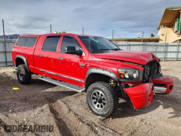 2008 Dodge Ram 2500 Laramie with VIN 3D3KS29A98G150200, listed as a Copart auction lot 86841234 with 122,227 mi miles and Salvage Title. Bid and sale history available at carsss.com. Image 4.