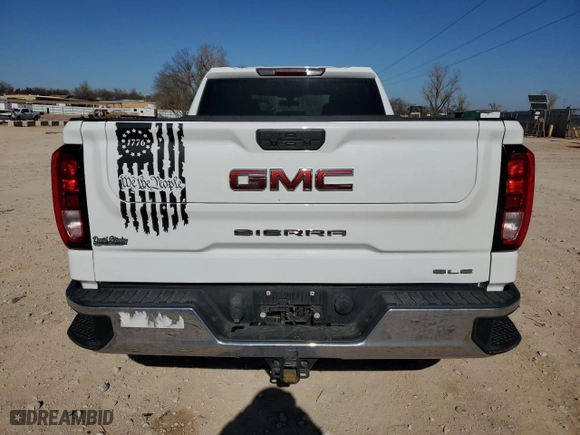 2022 GMC Sierra 1500 SLE with VIN 1GTR9BEK6NZ194104, listed as a Copart auction lot 41758885 with 42,766 mi miles and Salvage Title. Bid and sale history available at carsss.com. Image 6.