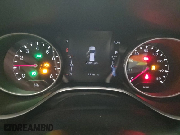 2021 Jeep Compass Latitude with VIN 3C4NJDBB4MT575641, listed as a Copart auction lot 50265635 with 29,347 mi miles and Salvage title. Bid and sale history available at DreamBid. Image 9.