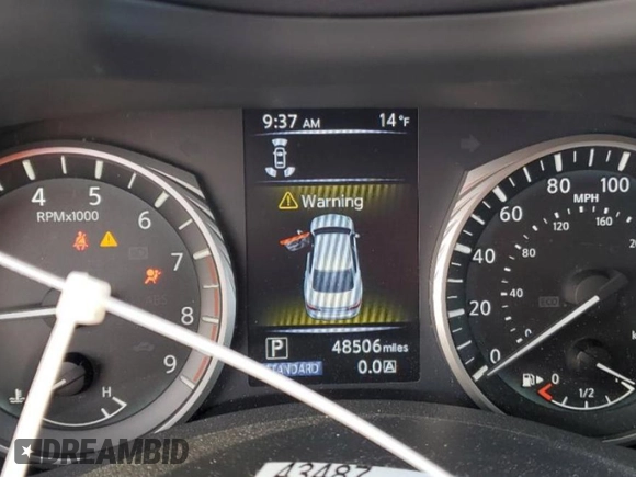 2019 Infiniti Q50 3.0t LUXE with VIN JN1EV7AR4KM552600, listed as a Copart auction lot 84406484 with 48,506 mi miles and Clean Title. Bid and sale history available at carsss.com. Image 9.