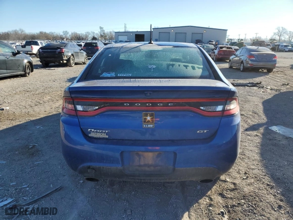 2013 Dodge Dart GT with VIN 1C3CDFCBXDD327168, listed as a Copart auction lot 41964245 with 75,147 mi miles and Salvage Title. Bid and sale history available at carsss.com. Image 6.
