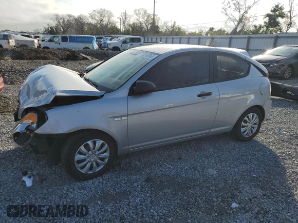 2007 Hyundai Accent GS with VIN KMHCM36C27U001623, listed as a Copart auction lot 45192065 with 130,289 mi miles and Salvage Title. Bid and sale history available at carsss.com. Image 1.