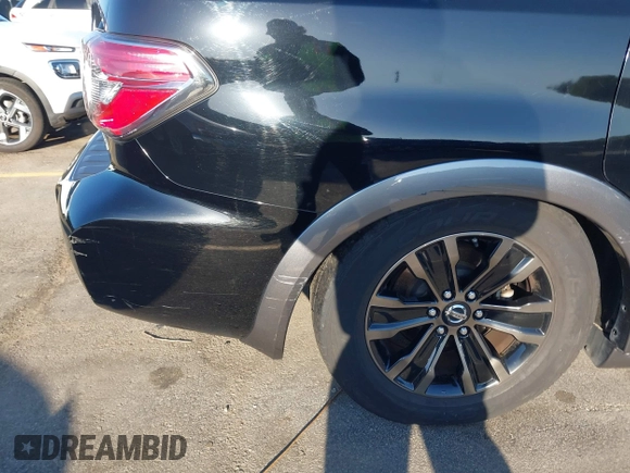 2017 Nissan Armada Platinum with VIN JN8AY2NEXH9705168, listed as a IAAI auction lot 42050793 with 124,907 mi miles. Bid and sale history available at carsss.com. Image 17.