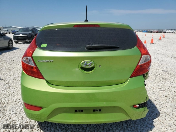 2013 Hyundai Accent GL with VIN KMHCT5AE6DU084444, listed as a Copart auction lot 52171965 with 80,041 mi miles and Salvage Title. Bid and sale history available at carsss.com. Image 6.