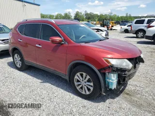 2015 Nissan Rogue SV with VIN KNMAT2MT9FP557680, listed as a Copart auction lot 53566195 with 72,907 mi miles and Salvage Title. Bid and sale history available at DreamBid. Image 4.