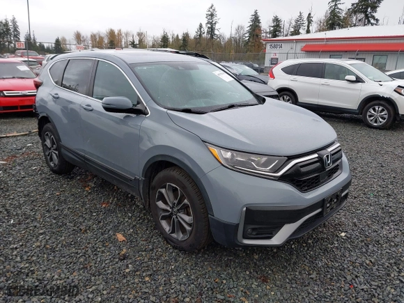 2021 Honda CR-V EX with VIN 2HKRW2H56MH641938, listed as a IAAI auction lot 40795839 with 55,312 mi miles. Bid and sale history available at carsss.com. Image 1.
