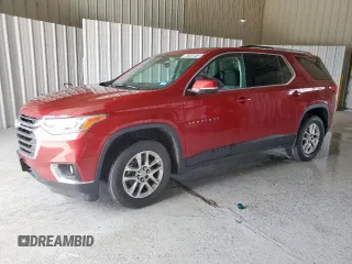 2018 Chevrolet Traverse LT Cloth z VIN 1GNERGKW8JJ134960, wystawiony jako Copart lot #60105915 z przebiegiem 166 031 mil mil oraz Czysty tytuł • Clean title. Historia ofert i sprzedaży dostępna na DreamBid. Obrazek 1.