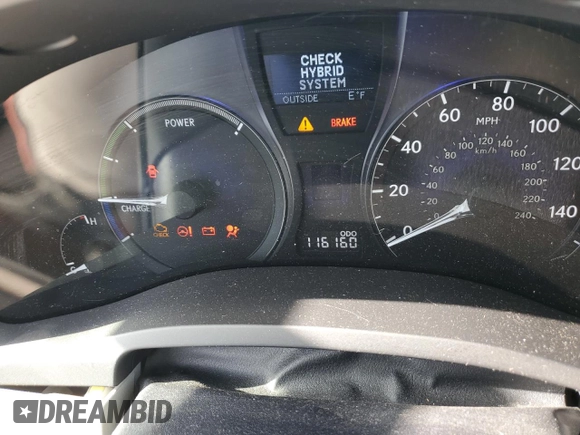 2011 Lexus RX with VIN JTJBC1BA4B2420697, listed as a Copart auction lot 43733975 with 116,160 mi miles and Salvage Title. Bid and sale history available at carsss.com. Image 9.