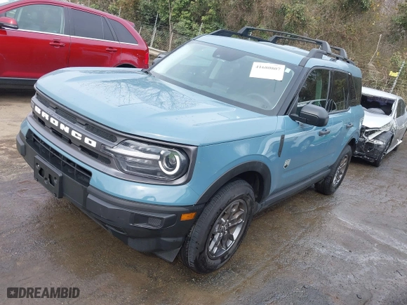 2023 Ford Bronco Sport Big Bend with VIN 3FMCR9B60PRD47925, listed as a IAAI auction lot 41680807 with 14,584 mi miles. Bid and sale history available at carsss.com. Image 20.
