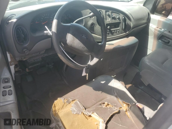 2008 Ford Econoline Cargo Commercial with VIN 1FTNE14W08DA10432, listed as a Copart auction lot 58215805 with 314,145 mi miles and Salvage title. Bid and sale history available at DreamBid. Image 8.