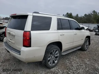 2015 Chevrolet Tahoe LTZ with VIN 1GNSCCKC5FR275738, listed as a Copart auction lot 46456045 with 175,606 mi miles and Salvage Title. Bid and sale history available at carsss.com. Image 3.