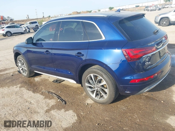 2021 Audi Q5 Premium z VIN WA1AAAFY8M2074985, wystawiony jako IAAI lot #42024998 z przebiegiem 12 778 mil mil oraz . Historia ofert i sprzedaży dostępna na DreamBid. Obrazek 3.