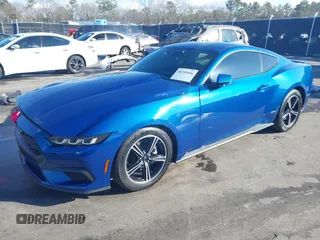2024 Ford Mustang EcoBoost with VIN 1FA6P8TH7R5137626, listed as a IAAI auction lot 41219446 with 2,112 mi miles. Bid and sale history available at carsss.com. Image 2.